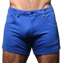 Andrew Christian Short Jeans Stretch Skinny Bleu Cobalt