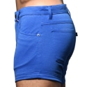 Andrew Christian Short Jeans Stretch Skinny Bleu Cobalt