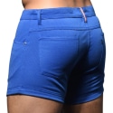 Andrew Christian Short Jeans Stretch Skinny Bleu Cobalt