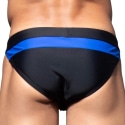 Andrew Christian Horizon Bikini Swim Briefs - Black - Blue