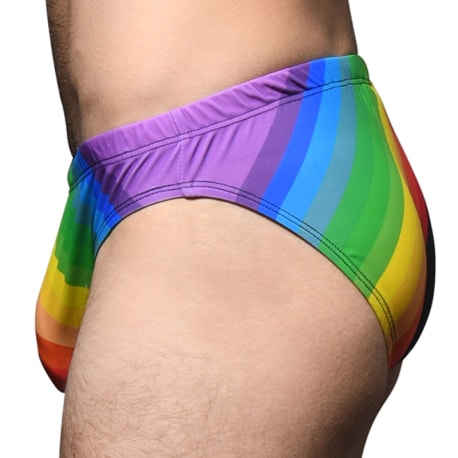 Andrew Christian Slip de Bain Bikini Pride Vision Arc-en-Ciel