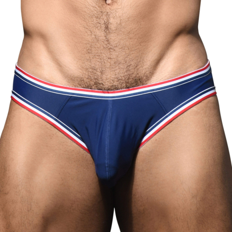 Andrew Christian Racer Bikini Swim Briefs - Navy