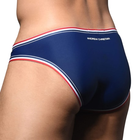 Andrew Christian Racer Bikini Swim Briefs - Navy