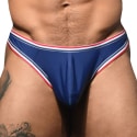 Andrew Christian String de Bain Racer Bleu Marine