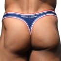 Andrew Christian String de Bain Racer Bleu Marine