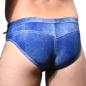 Andrew Christian Denim Bikini Swim Briefs - Indigo