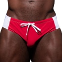 Andrew Christian Slip de Bain Bikini Thick Bleu - Blanc - Rouge