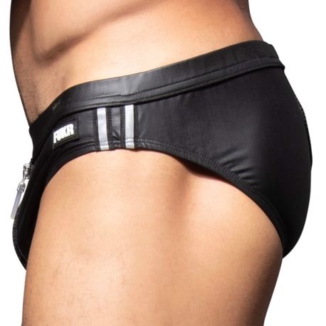 Andrew Christian Slip Bikini Zip FUKR Noir