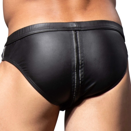 Andrew Christian FUKR Zip Briefs - Black