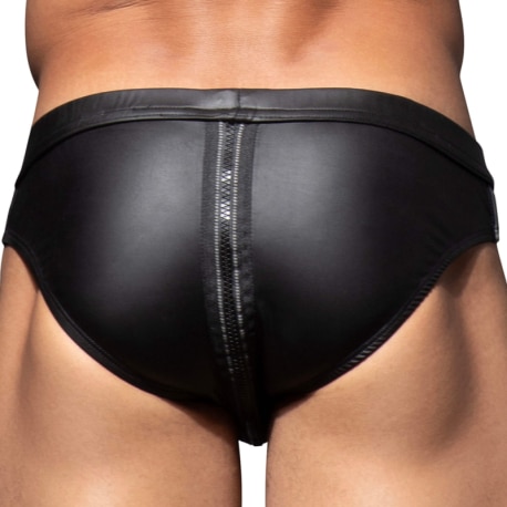 Andrew Christian FUKR Zip Briefs - Black