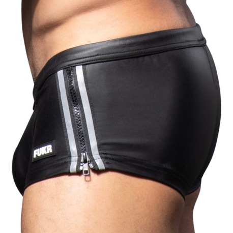 Andrew Christian FUKR Zip Trunks - Black