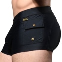 Andrew Christian Cargo Swim Trunks - Black