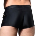 Andrew Christian Cargo Swim Trunks - Black