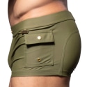 Andrew Christian Cargo Swim Trunks - Olive