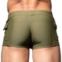 Andrew Christian Cargo Swim Trunks - Olive