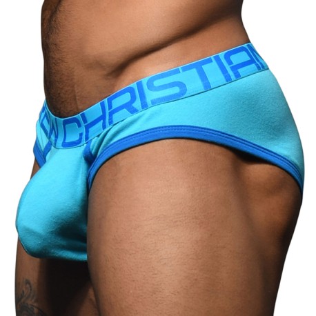 Andrew Christian Cotton Briefs with Show-It - Aqua
