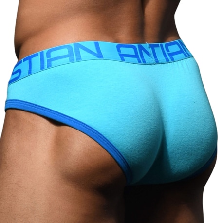 Andrew Christian Cotton Briefs with Show-It - Aqua