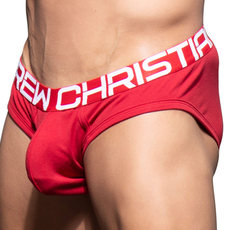 Andrew Christian Cotton Briefs with Show-It - Red