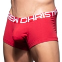 Andrew Christian Flashlift Cotton Trunks with Show-It - Red