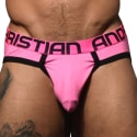 Andrew Christian Hottie Mesh Briefs with Almost Naked - Neon Pink