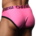 Andrew Christian Hottie Mesh Briefs with Almost Naked - Neon Pink