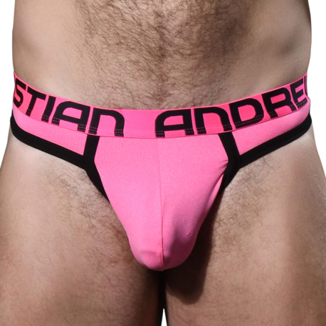 Andrew Christian String Mesh Comfort Almost Naked Hottie Rose Fluo