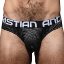 Andrew Christian Slip Mesh Almost Naked Temptation Noir - Gris