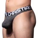 Andrew Christian Temptation Mesh Thong with Almost Naked - Black - Grey