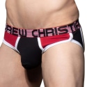 Andrew Christian Almost Naked Retro Cotton Jock - Black - Red