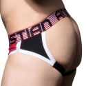 Andrew Christian Almost Naked Retro Cotton Jock - Black - Red