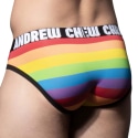 Andrew Christian Almost Naked Pride Stripe Microfiber Briefs - Rainbow