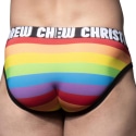 Andrew Christian Almost Naked Pride Stripe Microfiber Briefs - Rainbow