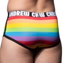 Andrew Christian Almost Naked Pride Stripe Microfiber Trunks - Rainbow