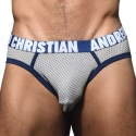 Andrew Christian Slip Almost Naked Gym Mesh Gris