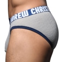 Andrew Christian Almost Naked Gym Mesh Briefs - Grey