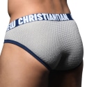 Andrew Christian Slip Almost Naked Gym Mesh Gris