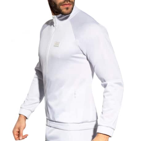 ES Collection Veste Sport Unie Blanche