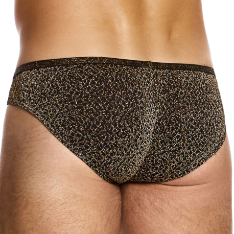 Modus Vivendi Crackled Classic Briefs - Gold