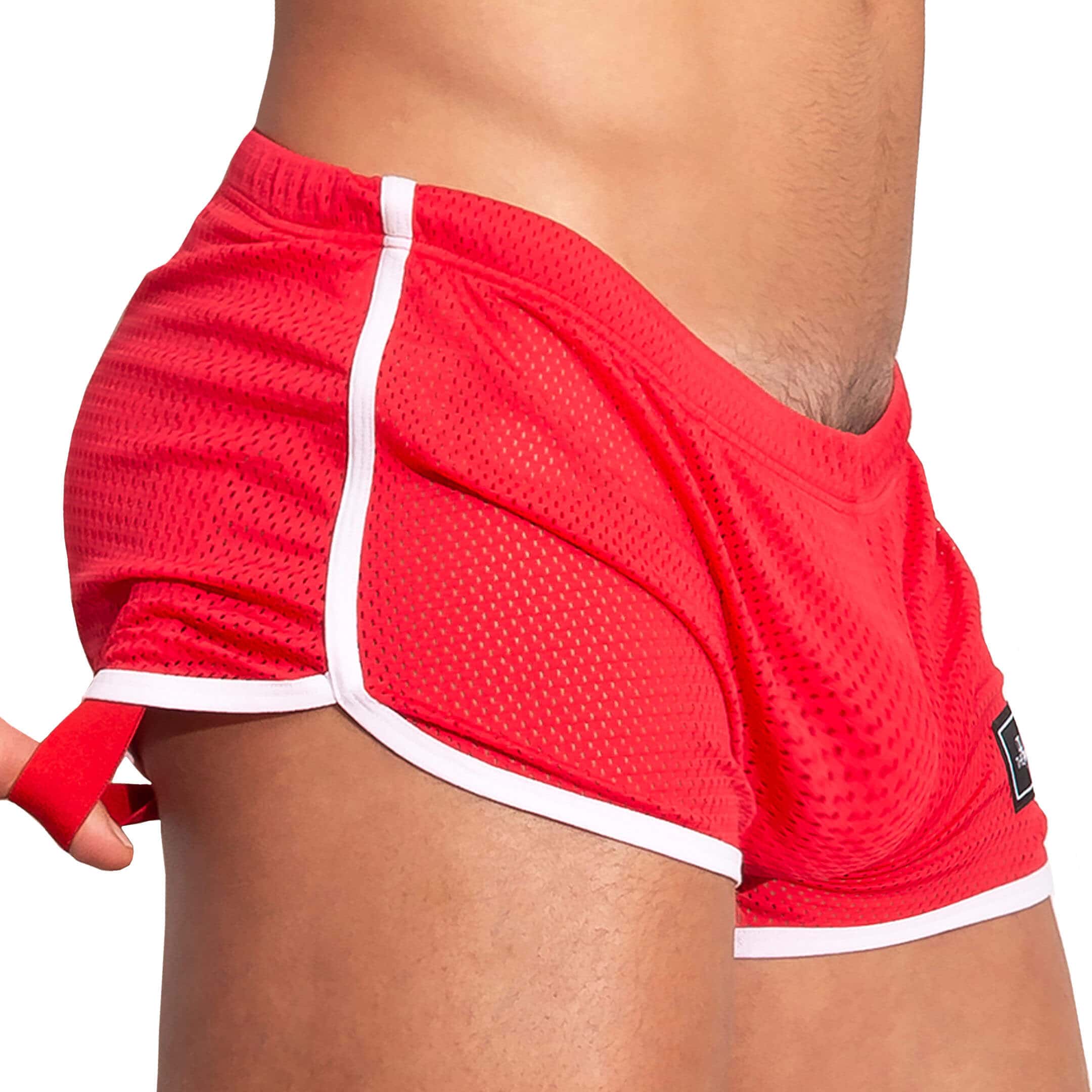 The Pack Icon Mesh Jock Shorts - Red | INDERWEAR