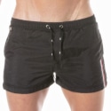 TOF Paris Short de Bain Mi-Cuisse Noir