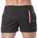 TOF Paris Short de Bain Mi-Cuisse Noir