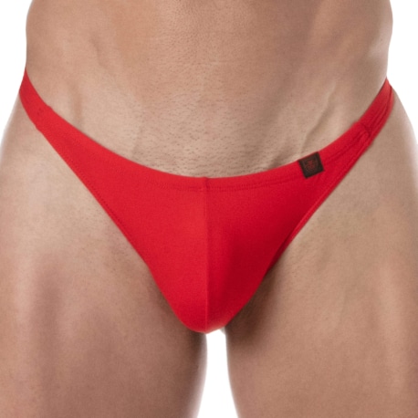 TOF Paris Plain Swim Thong - Red