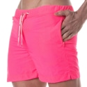 TOF Paris Long Swim Shorts - Neon Pink