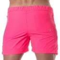 TOF Paris Long Swim Shorts - Neon Pink