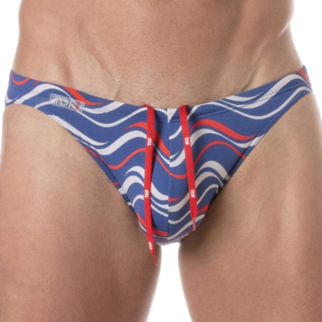 TOF Paris Mini Printed Swim Briefs - Blue