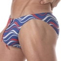 TOF Paris Mini Printed Swim Briefs - Blue