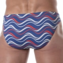 TOF Paris Mini Printed Swim Briefs - Blue