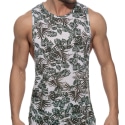 Addicted Tropicana Low Rider Tank Top - Khaki