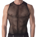 Barcode Stefano Fishnet Tanktop - Black