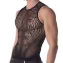 Barcode Débardeur Fishnet Stefano Noir